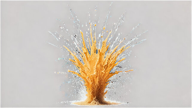 Explosive fireball effect with bright orange and yellow flames, intended for action or battle games, intense and dramatic with fast movement, transparent background, perfect for impact visuals or atta