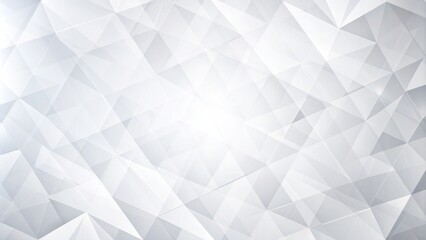 Abstract Geometric Pattern - Interlocking Triangles in Light Gray Hues - Minimalist Design