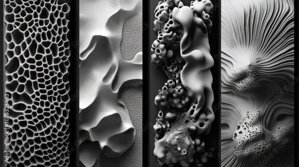 Poster abstract 3d patterns