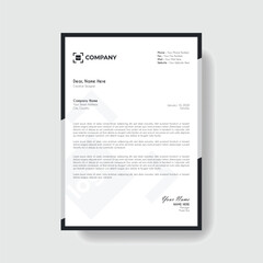 Professional And Creative Modern Corporate Business Letter Head Template.
