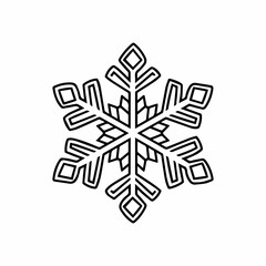 Snowflake silhouette
