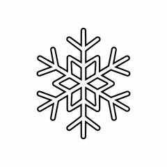 Snowflake silhouette