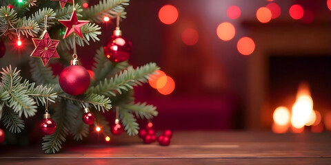 Elegant Christmas Tree with Gold Ornaments and Star on Top