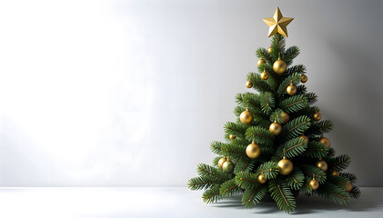 Festive Christmas Ornaments in Snow with Twinkling Lights