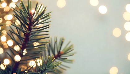 Festive Christmas Ornaments in Snow with Twinkling Lights