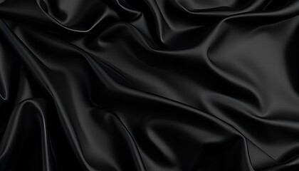 Obraz premium black luxury 3d silk background