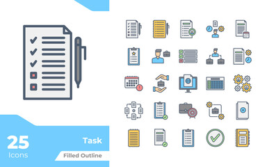 Task Filled outline