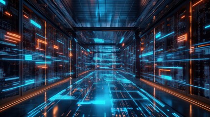 Digital Data Flow Corridor