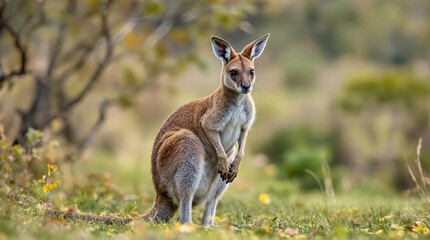 An australian kangaroo in its habitat professional documentary photography