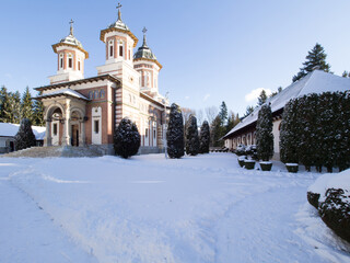 Fototapeta premium The Great Church of Sinaia Monastery, Romania