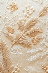 Festive Christmas Embroidery with Trees, Snowflakes, and Holiday Decorations