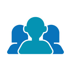 Group Session Icon – Group of People, Representing Team Activities, Community, and Wellness Classes