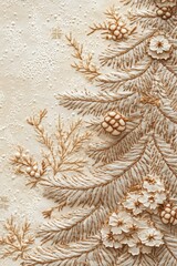 Festive Christmas Embroidery with Trees, Snowflakes, and Holiday Decorations