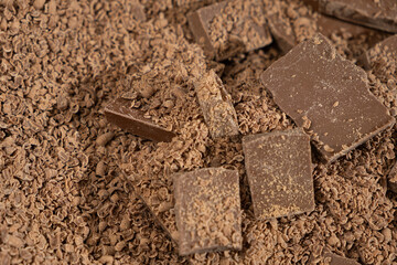 Natural organic vegan chocolate and chocolate chips