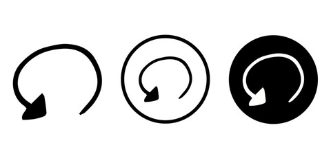 Arrows vectors icon set

