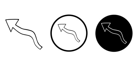 Arrows vectors icon set
