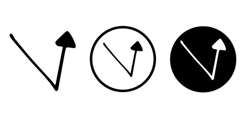 Arrows vectors icon set
