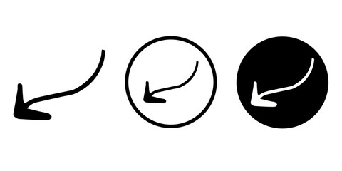 Arrows vectors icon set
