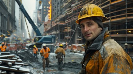 Teamwork at the Construction Site