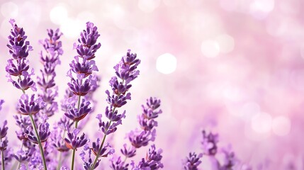 Soft pale lavender background with a calming effect