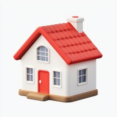 3D House Icon.