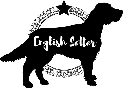 recommend clip art: English Setter. dog silhouette, dog, dog breeds, logo, vector, silhouette, logo design, animal, illustration, icon, sign, design, black, symbol, pet
                    