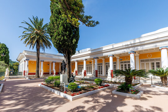 Achilleion palace built for Empress Elisabeth Sisi of Austria on Corfu island in Greece