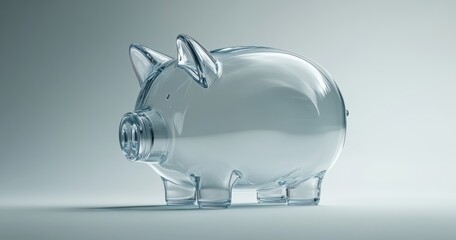 Glass Piggy Bank.