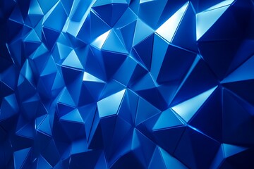 Fototapeta premium Neon blue geometric background