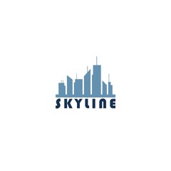 Obraz premium City Skyline logo icon isolated on white background