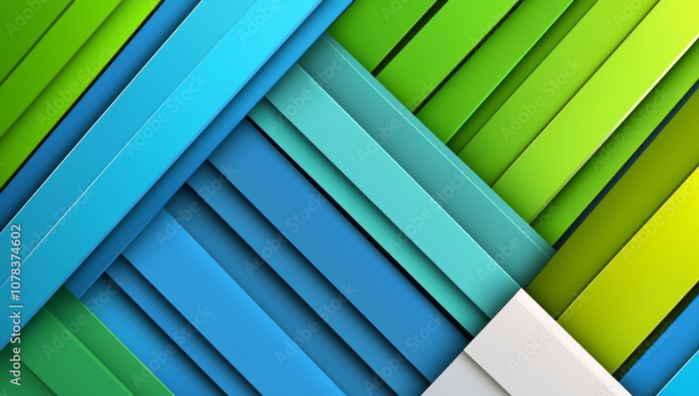 Poster abstract background with digital data and glowing lines in blue and green colors