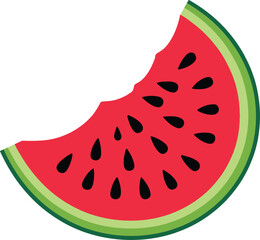 watermelon slice isolated on a white background