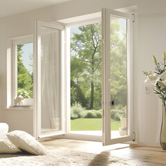 Fototapeta premium French window pvc. 3D render.