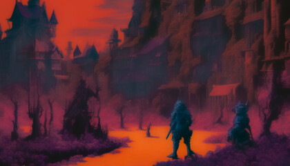 Color Denoised | JPG Artifact Free | Sweet As Hell Designs' Signature Textures | One-Of-A-Kind Color Blended | Fantasy Art Key Frame | Animation Ready