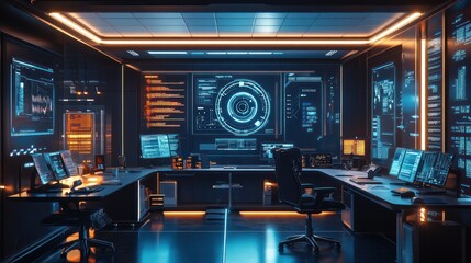 Futuristic Control Room