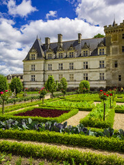 Vilandry chateau and gardens, Loire, France