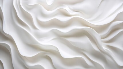 Obraz premium 3d wavy white smooth and wavy background
