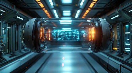 Fototapeta premium medical capsule with biomedical concept 3d rendering