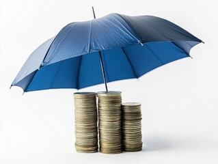 Umbrella Protecting Coins.