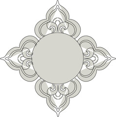 Sketch vector illustration silhouette design ornate painting decoration ornament abstract modern classic vintage ethnic floral traditional