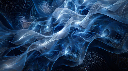 abstract futuristic high-tech mosaic background. Neural network generated image. Not based on any actual scene or pattern