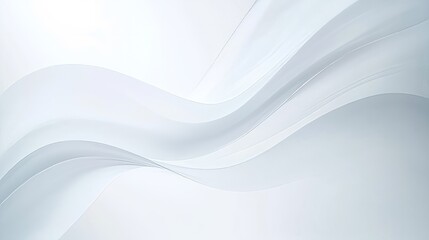 Obraz premium 3d abstract wavy white background. smooth wallpaper