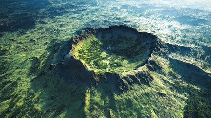 Satellite imaging technology that collects data with a LIDAR system, allowing a three-dimensional view of the terrain.