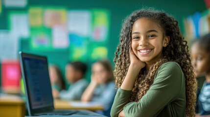 Teacher integrating machine learning into lesson plans, innovative education tools analyzing student progress in real time."