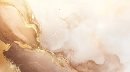 Obraz premium Subtle brown and gold marble texture for elegant backgrounds