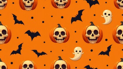 Orange pattern for Halloween.