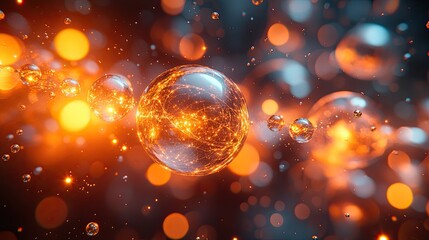 physics quantum and scientific background 3d rendering