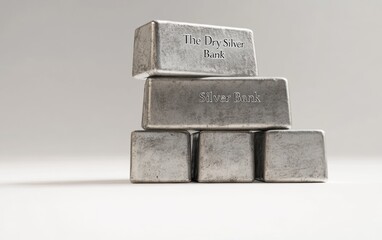 Silver Bars Stack.
