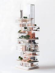 Fototapeta premium Real Estate Market Trends about Construction Pauses, Investment Recovery, and Urban Development Shifts.