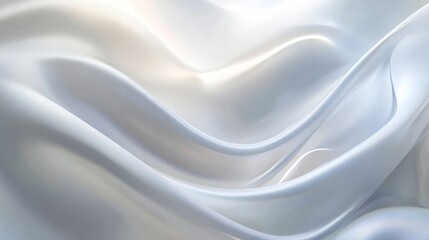 Obraz premium 3d abstract white wavy smooth background